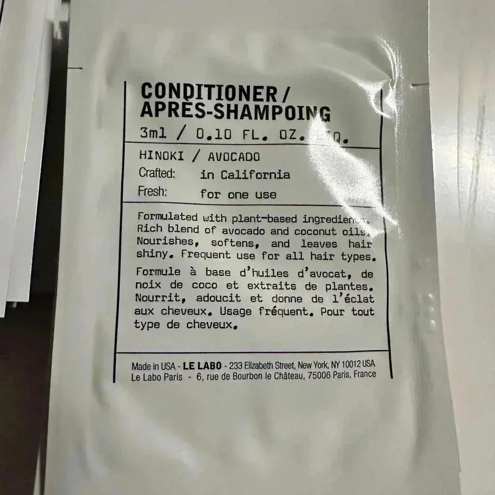 Le Labo Shampoo+Conditioner+Shower Gel Travel Set - Total 45PCS